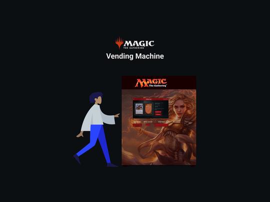 マジック:ザギャザリングの自動販売機のUI